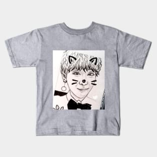 Yoongi Cat Filter Kids T-Shirt